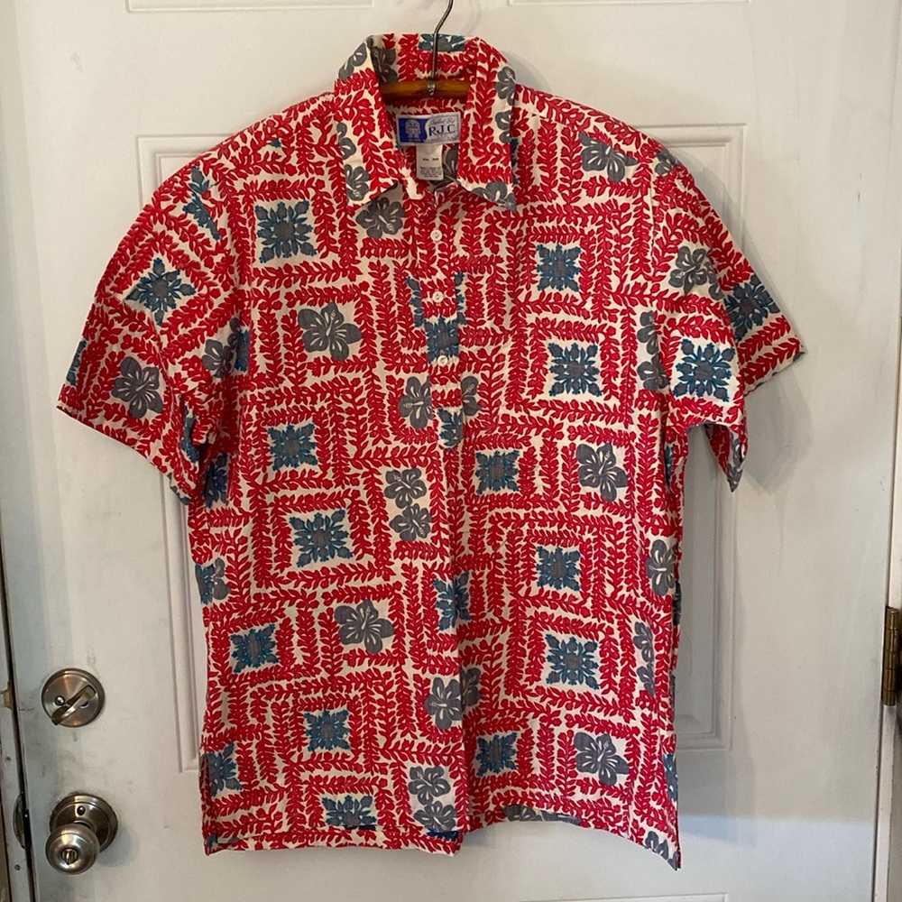 Vintage RJC Ltd. Floral Button Shirt Made in Hawaii USA